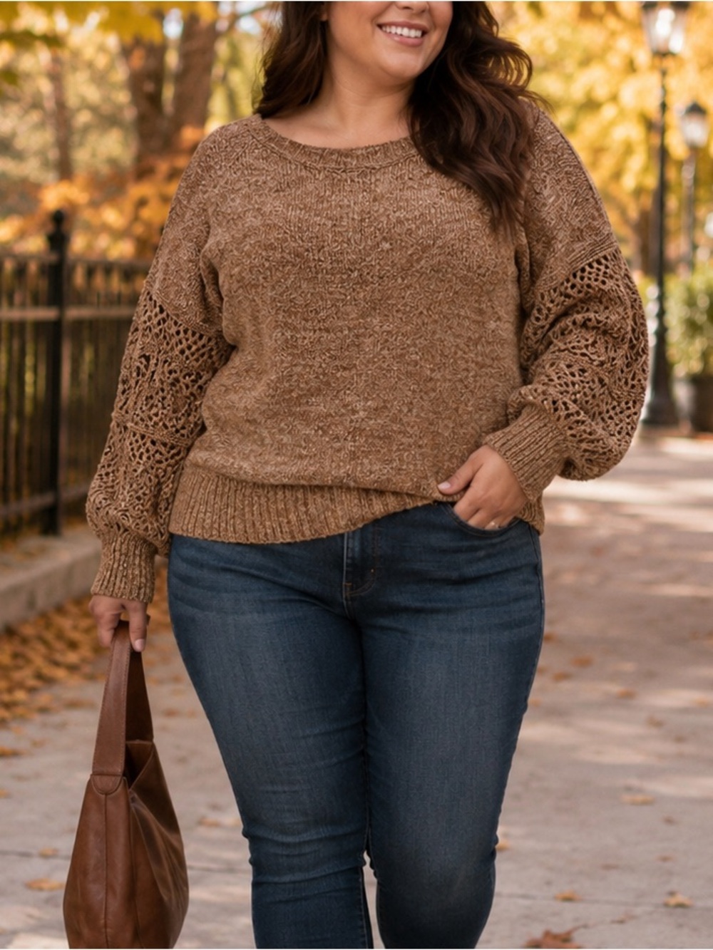 Old Navy Heathered Pointelle Sweater XXL Tall – Women’s Boat‑Neck Knot Detail